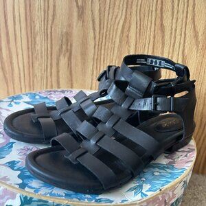 Clarks Black Gladiator Sandals